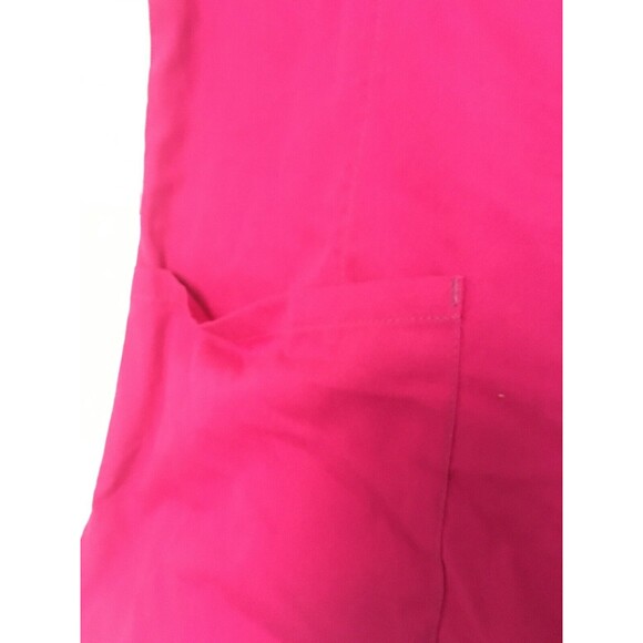 Simply Basic Women's Short Sleeve Scrub Uniform Top Nurse Medical Size XS Pink - Picture 6 of 10